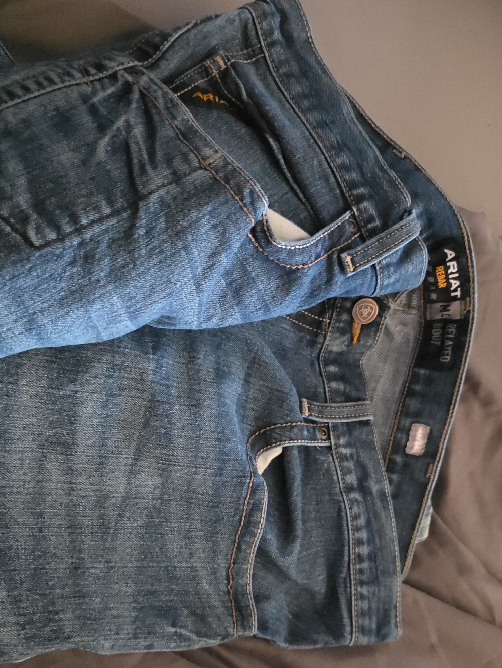 Ariat Men's Dark Blue Relaxed Fit Jeans
